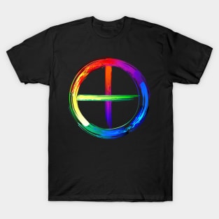 Symbols of planets luminescent paint T-Shirt